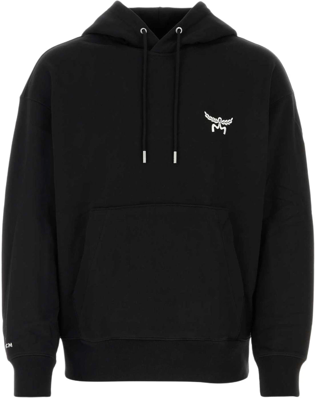mcm-fw-23-floral-logo-organic-cotton-hoodie-black-pullover-sweater-mhaesmm-01-bk-00