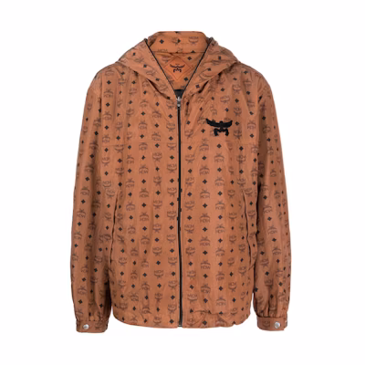 MCM FW23 Patterned Logo Print Hoodie Casual Wear MHADAJP02BK00L