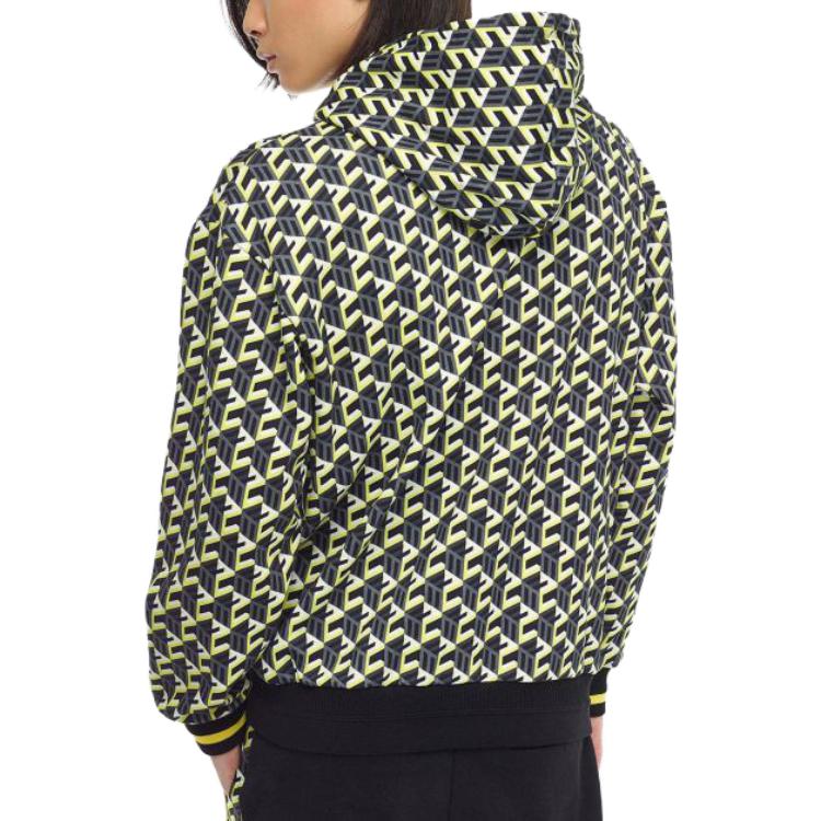 Purchase MCM 幾何印花寬鬆版連帽長袖上衣 黃色 MHACSCK02YW