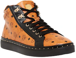 Order MCM Sepatu Mode Tinggi Tali Depan Ujung Bulat 'Oranye' MEN5A2I02CO