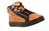Lookbook Sneakers MCM alte stringate punta tonda moda ''Arancione'' MEN5A2I02CO