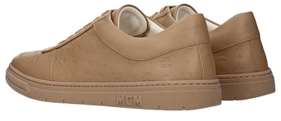 MCM Kasut Kulit Low-Top Fesyen 'Beige' MEXCSMM16I6040 Lookbook MCM Kasut Kulit Low-Top Fesyen 'Beige' MEXCSMM16I6040