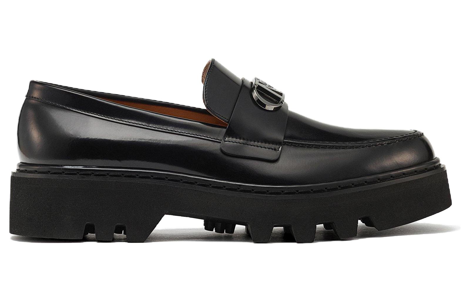 Order MCM Sepatu Loafer Kulit 'Hitam' MEXDSLD01BK041