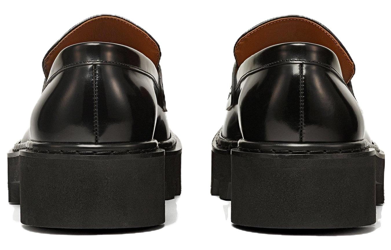 Shop MCM Sepatu Loafer Kulit 'Hitam' MEXDSLD01BK041