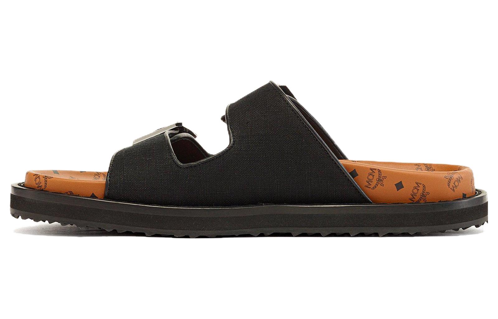 MCM Leather Slide 'Yellow Comfort' MEXDAMM05BK041