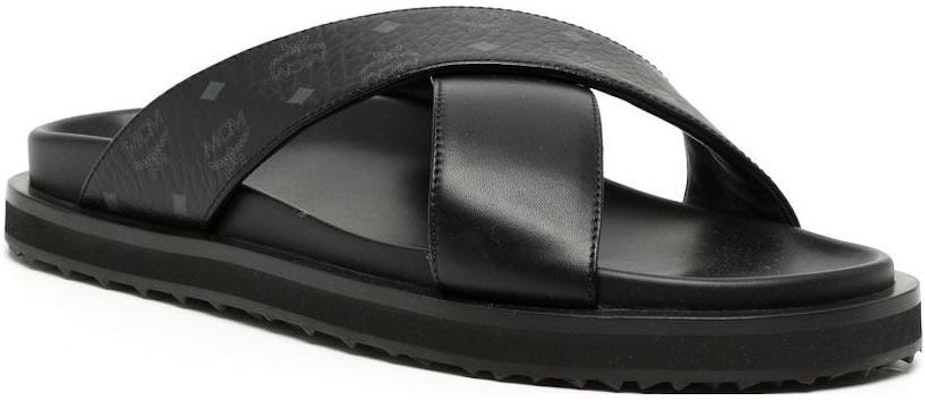 MCM 皮革拖鞋 '黑色舒适人字拖' MEXDSMM08 Order MCM 皮革拖鞋 '黑色舒适人字拖' MEXDSMM08