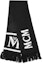 Buy MCM Logo Black Wool Scarf Unisex Couple Style Warm Accessory. MEFAAMM05-BK001