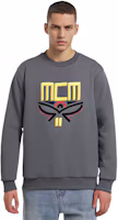 Purchase MCM 徽標刺繡長袖灰色圓領衛衣 MHABSMM04EC00