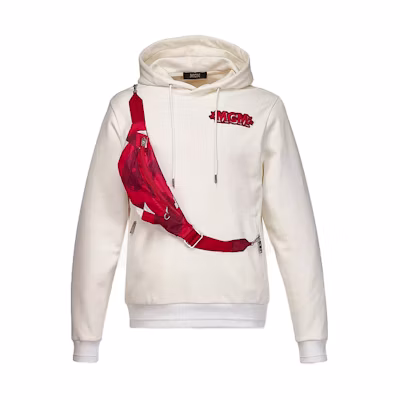 MCM Logo Letter Print Hoodie Deep Brown MHADAMM05CO00L
