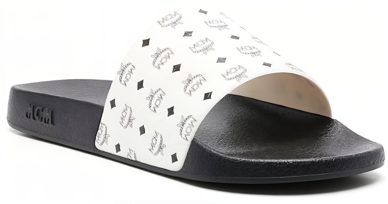 MCM Logo Print Flat Black White 'Fashion Slide' MEXDSMM05BK Order MCM Logo Print Flat Black White 'Fashion Slide' MEXDSMM05BK