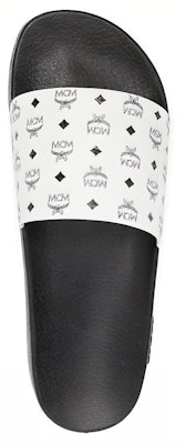 MCM Logo Print Flat Black White 'Fashion Slide' MEXDSMM05BK Shop MCM Logo Print Flat Black White 'Fashion Slide' MEXDSMM05BK