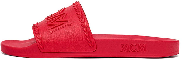 MCM Logo Rubber Slide 'Red' MEXBSMM13R0041 MCM Logo Rubber Slide 'Red' MEXBSMM13R0041
