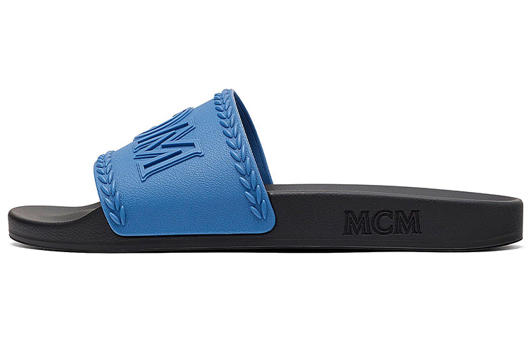 MCM Logo Slide 'Blue' MEXBSMM13H9041