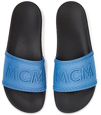 MCM Logo Slide 'Blue' MEXBSMM13H9041 Shop MCM Logo Slide 'Blue' MEXBSMM13H9041