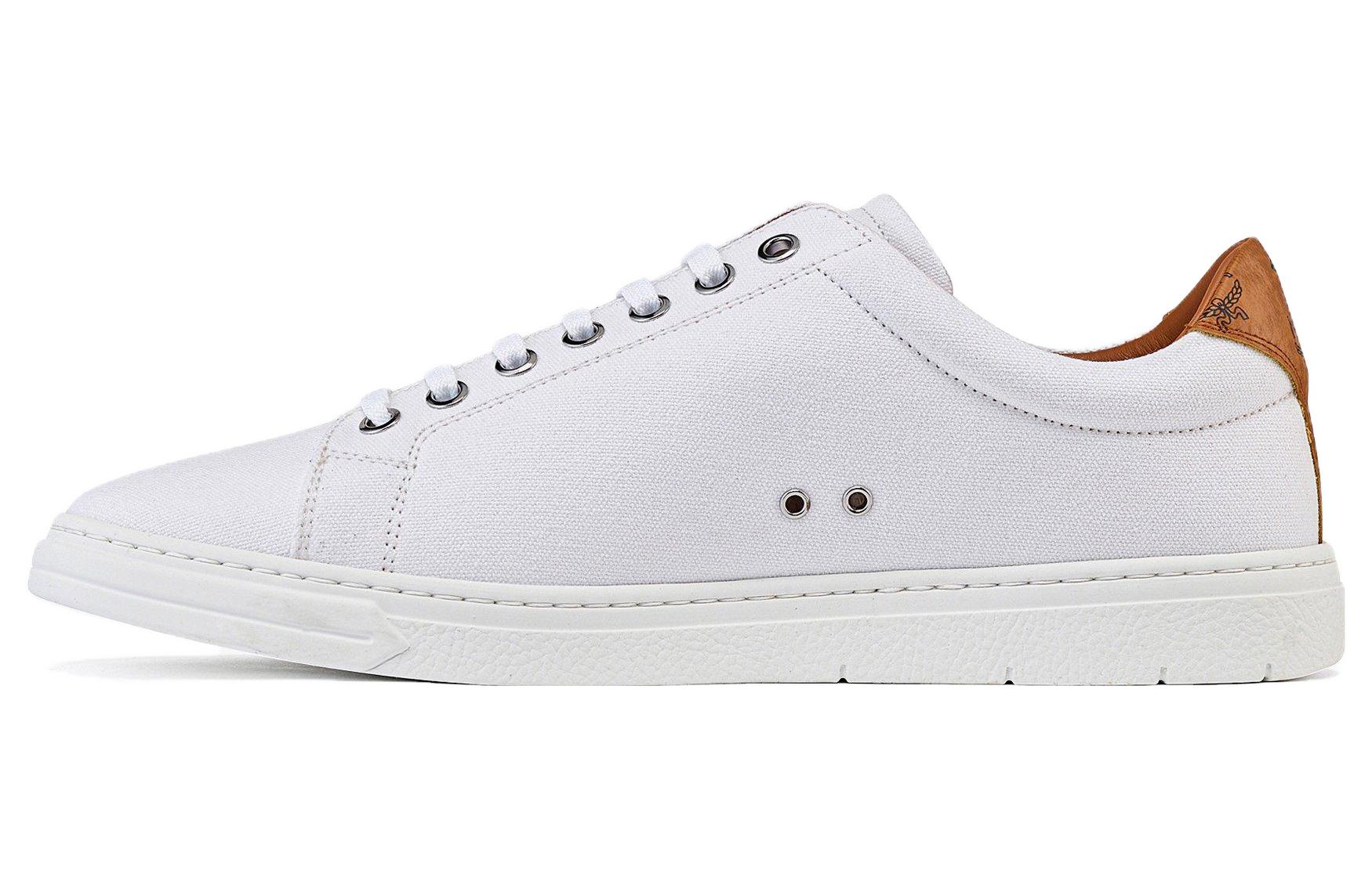 MCM Low-Top 'White Comfort Fabric' MEXBABC02WT040