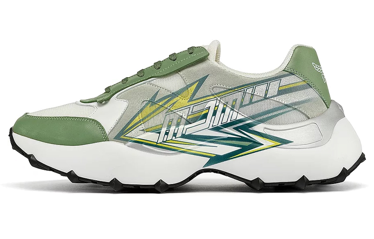 MCM Low-Top Leather Sneakers 'White Green' MEXCASY01JZ