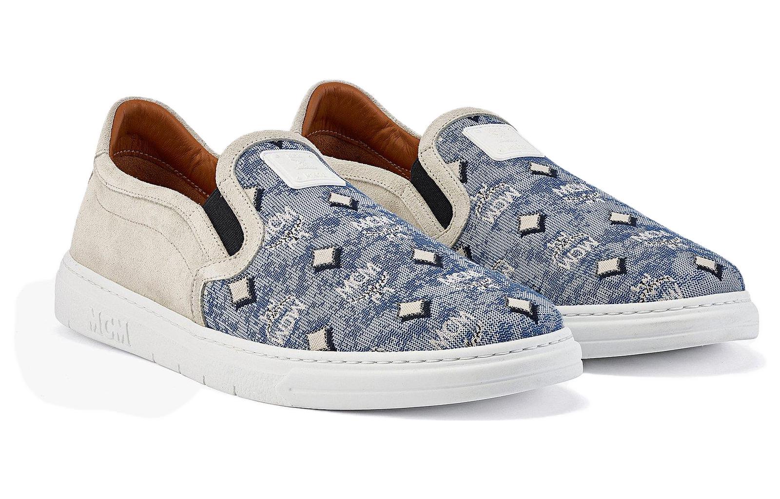 MCM Low-Top Sneaker 'Beige Blue' 圖 2