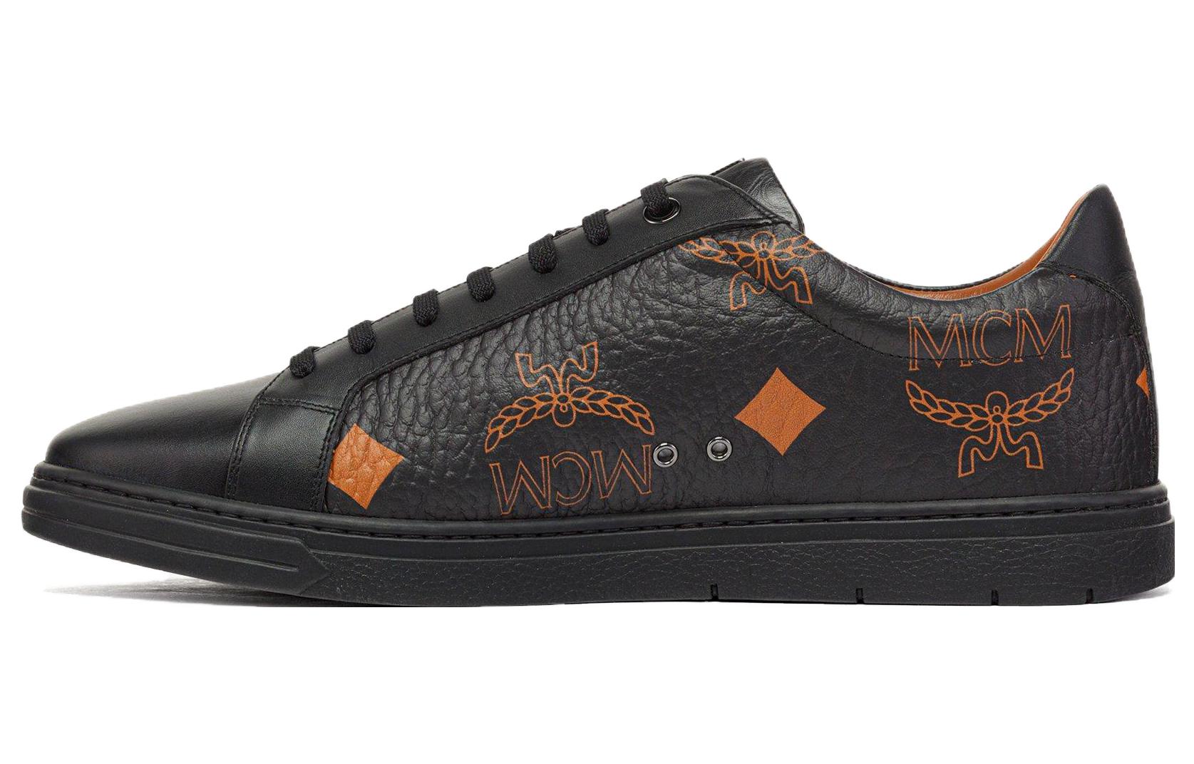 MCM Low Top 'Black Calfskin' MEXDATD01BK041