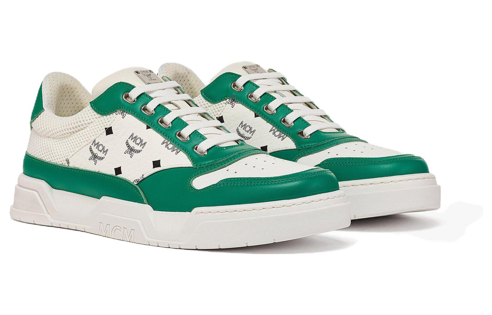 Order MCM Low Top ''Pelle Verde'' MEXDASW01J8040