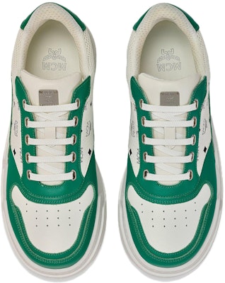 MCM Low Top 'Green Leather' MEXDASW01J8040 Lookbook MCM Low Top 'Green Leather' MEXDASW01J8040