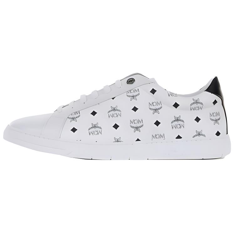 MCM Low Top Lace Up 'White' MEXDATD03WT