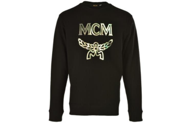 MCM Monogram Crewneck Long Sleeve Sweatshirt Black MHA9SMM88BK0