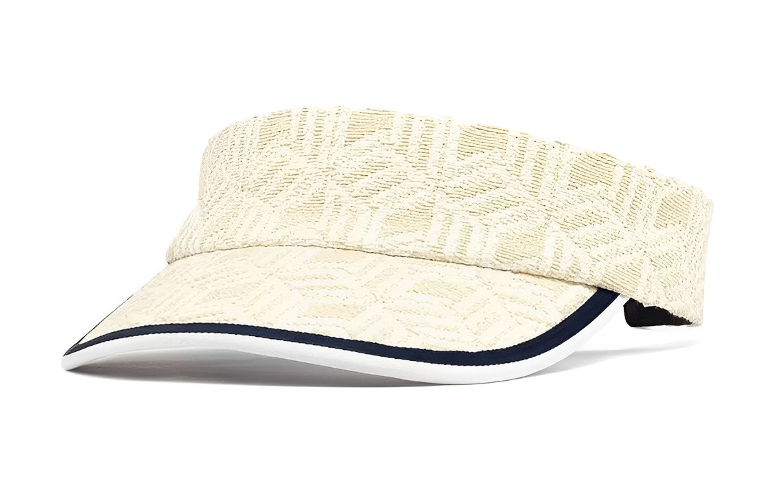 MCM Monogram Cube Pattern Unisex Bucket Hat - Off White MECDSMM05WH001