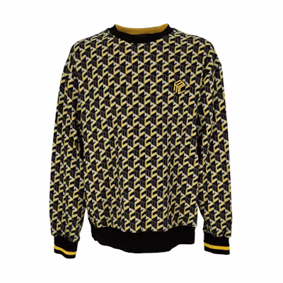 MCM Monogram Print Crewneck Sweatshirt Long Sleeve MHADAMM04BK00L