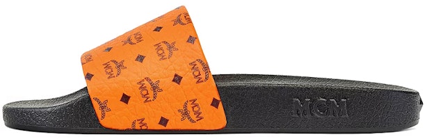 MCM Monogram Rubber Slide 'Orange Black' MEXCSMM22O9041 MCM Monogram Rubber Slide 'Orange Black' MEXCSMM22O9041