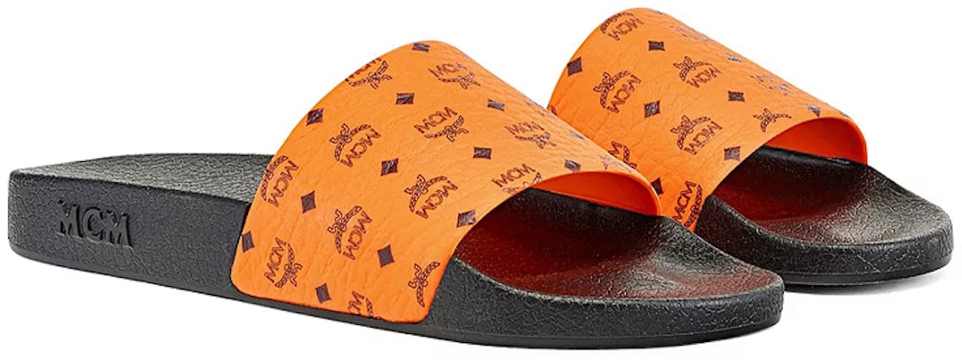 MCM Monogram Rubber Slide 'Orange Black' MEXCSMM22O9041 Lookbook MCM Monogram Rubber Slide 'Orange Black' MEXCSMM22O9041