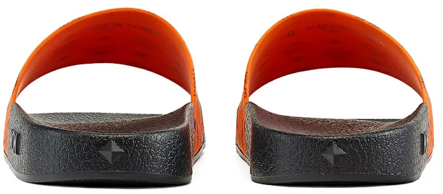 MCM Monogram Rubber Slide 'Orange Black' MEXCSMM22O9041 Purchase MCM Monogram Rubber Slide 'Orange Black' MEXCSMM22O9041
