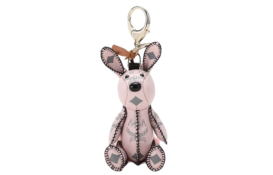 MCM Pink Bunny Pendant Keychain Unisex Couple's Edition. MXZAAVI16QH001