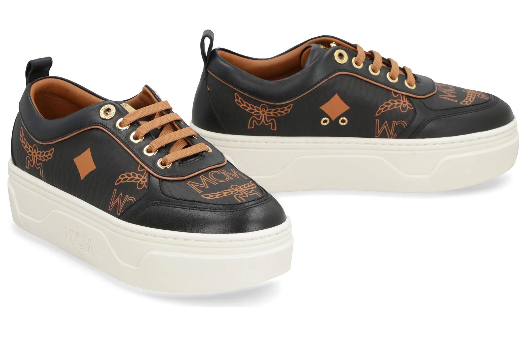 MCM Platform Low-Top Sneaker 'Black Unisex' 圖 2