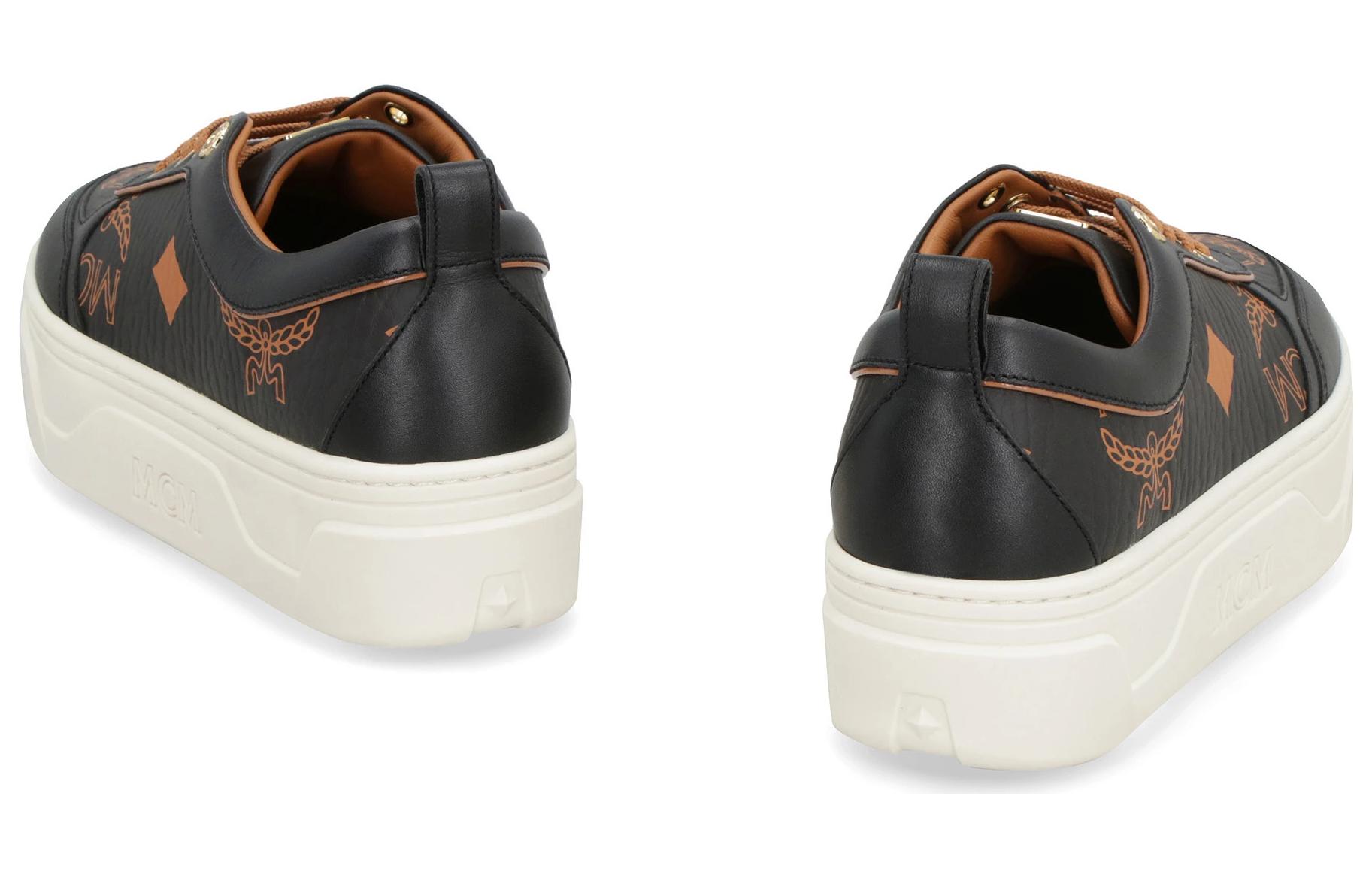 MCM Platform Low-Top Sneaker 'Black Unisex' 圖 4