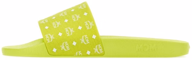 MCM Rubber Open Toe Slide 'Green' MEXCAMM17J7 MCM Rubber Open Toe Slide 'Green' MEXCAMM17J7
