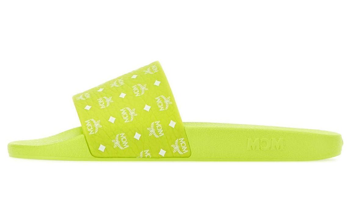 MCM Rubber Open Toe Slide 'Green' MEXCAMM17J7