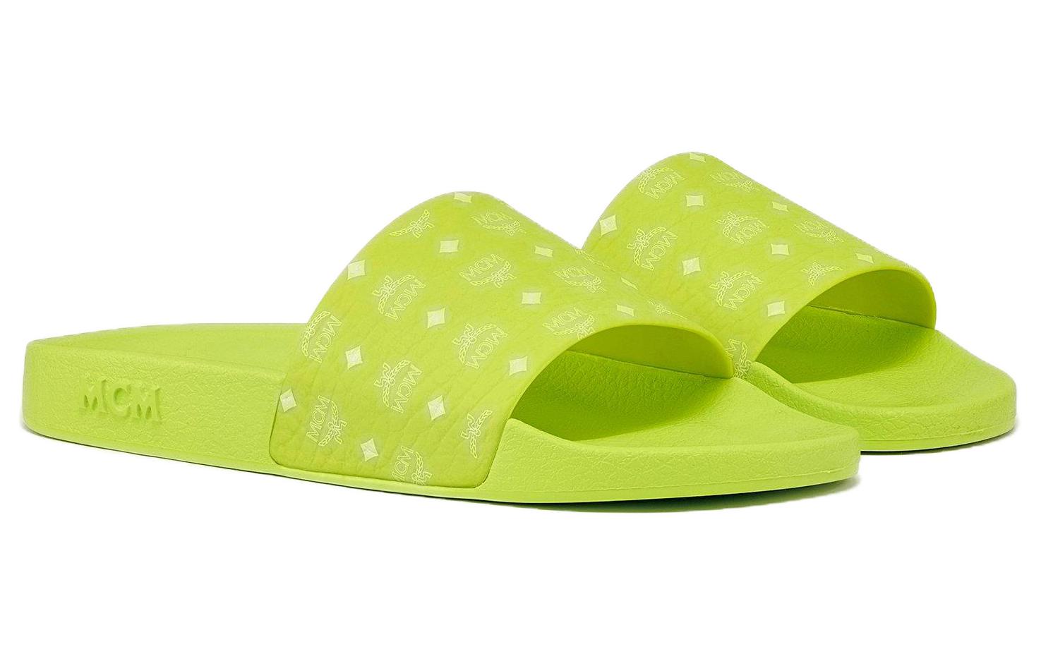 Lookbook MCM Sandalias Abiertas de Goma 'Verde' MEXCAMM17J7