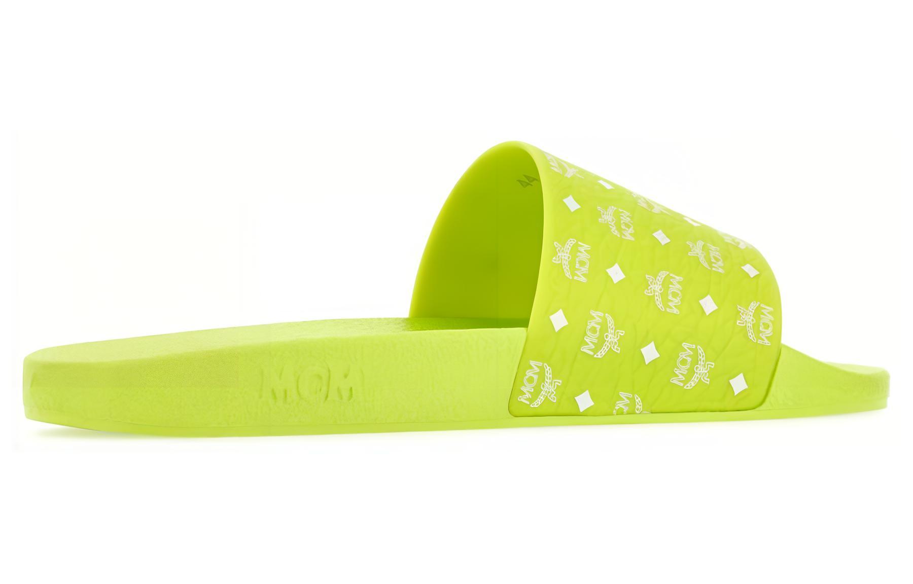 Shop MCM Sandalias Abiertas de Goma 'Verde' MEXCAMM17J7