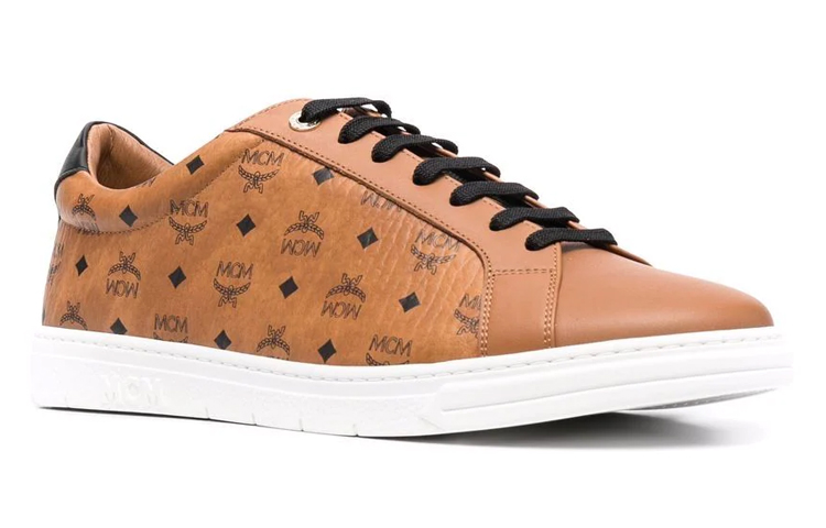 Shop MCM Sepatu Skate 'Cokelat' MEXCSMM21CO