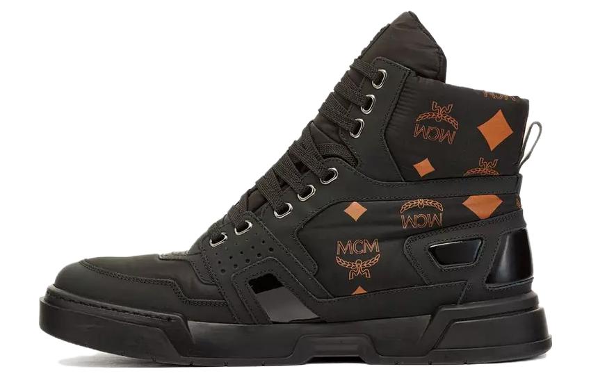 MCM Skyward Hi 'Calfskin Black High-Top' MEXDASW04BK041