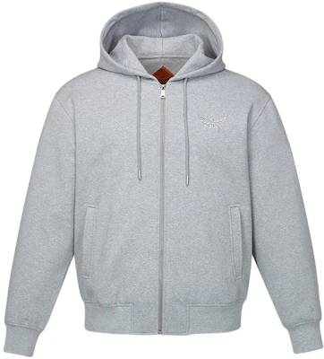 MCM 素色拉鍊連帽外套 - 灰色 MHJESBC01ET Order MCM 素色拉鍊連帽外套 - 灰色 MHJESBC01ET