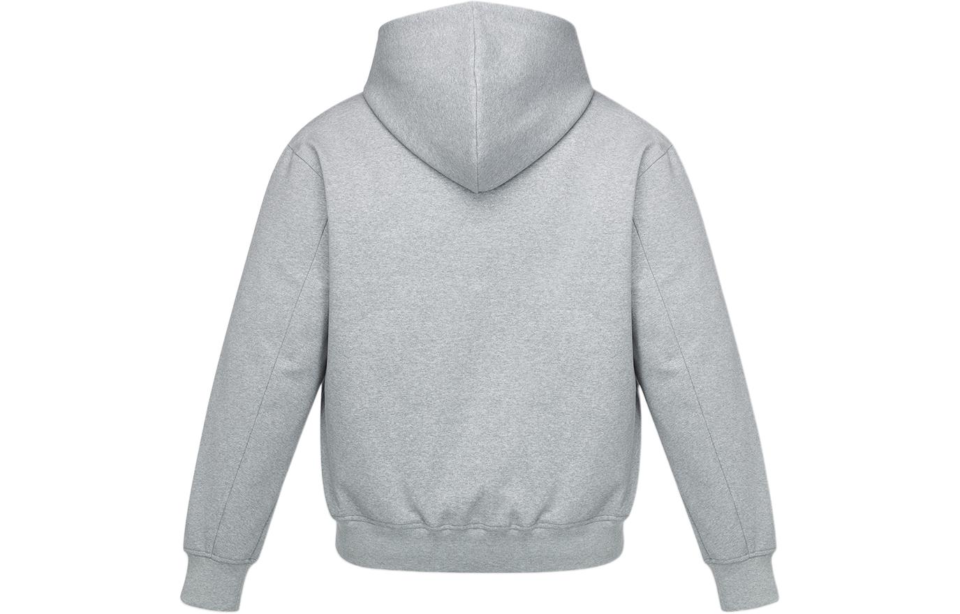 Lookbook MCM 素色拉鍊連帽外套 - 灰色 MHJESBC01ET