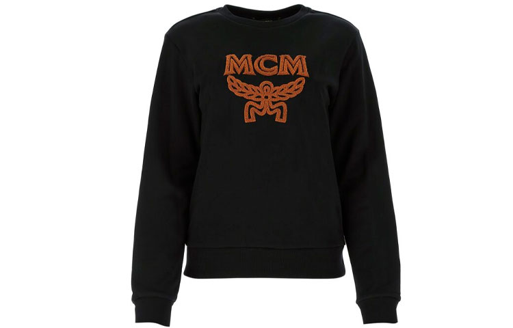 MCM SS21 Black Cotton Casual Sweatshirt MFABSMM02-B2