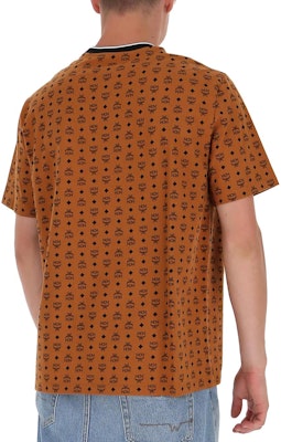 MCM SS23 All-Over Logo Crewneck T-Shirt Red Brown Tee MHTAAMM05CO Purchase MCM SS23 All-Over Logo Crewneck T-Shirt Red Brown Tee MHTAAMM05CO