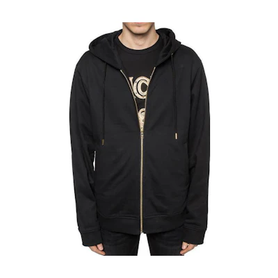 MCM SS23 Colorblock Hooded Zip-Up Jacket Black MHABAMM03BK2XL