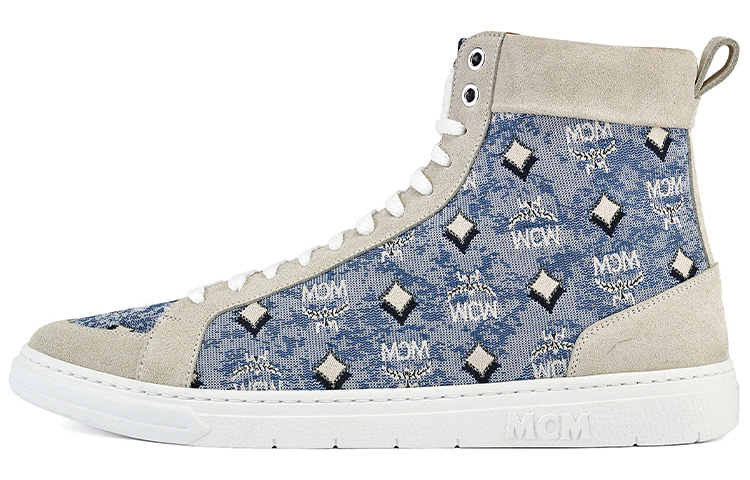 MCM Terrain 'Light Blue Vintage High-Top Canvas' MEXBATQ04LU041