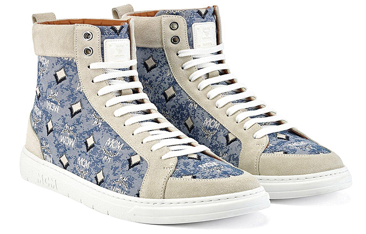 Order MCM Terrain 'Biru Muda Vintage High-Top Kanvas' MEXBATQ04LU041