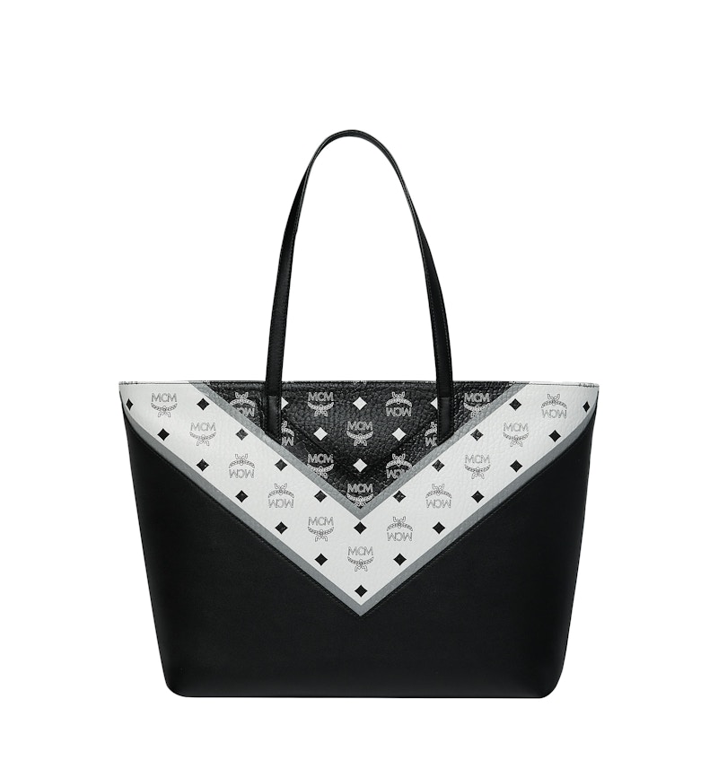 MCM Top Zip Shopper Visetos M Move Medium Black 圖 2