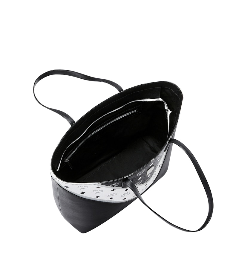 MCM Top Zip Shopper Visetos M Move Medium Black 圖 3