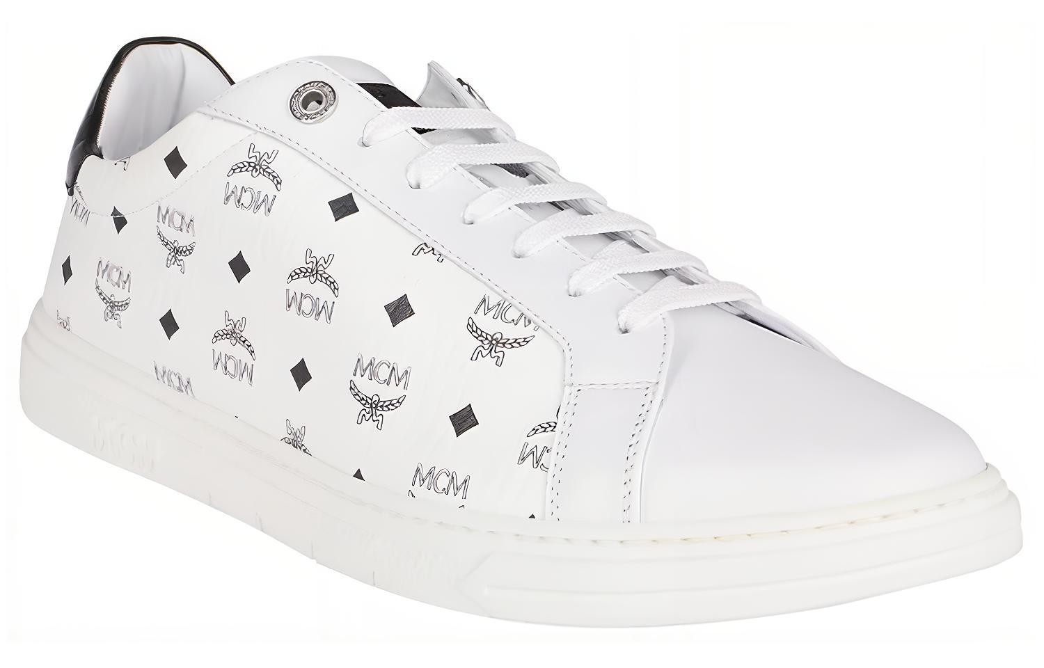 Lookbook MCM Visetos Low ''Bianco Nero'' MEXAAMM11WT